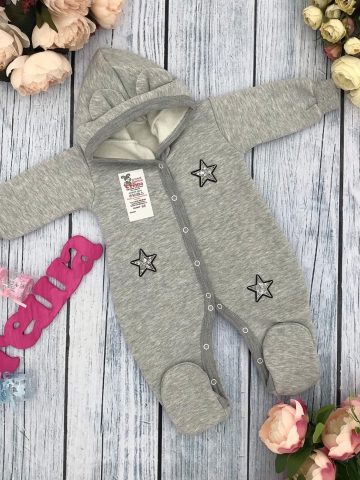 Купить оптом 219-С. Комбинезон ясельный, хлопок 65%, 35% ПЭ, футер с начёсом 62.68,74 в Оренбурге